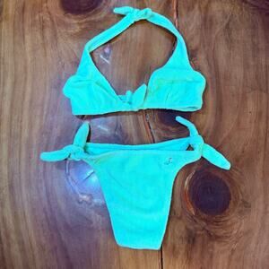 NEW Salinas Swim Women's Bathing suit Terry Cloth Bikini Set Beach Brazilian